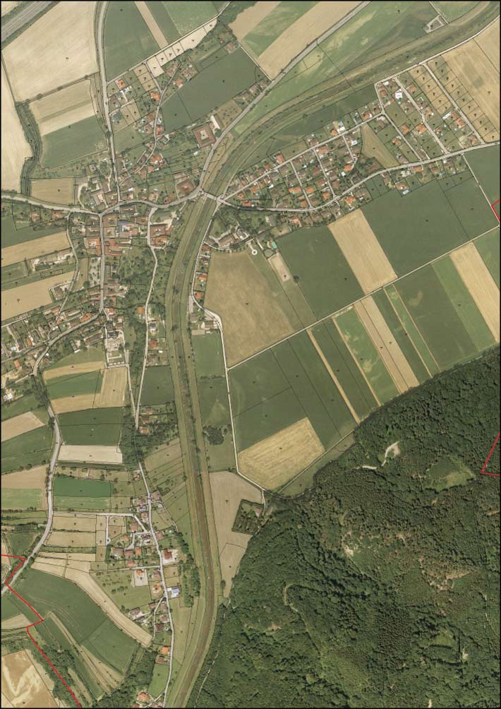 Bauplätze Melkfeldstraße - Lage-Luftfoto
