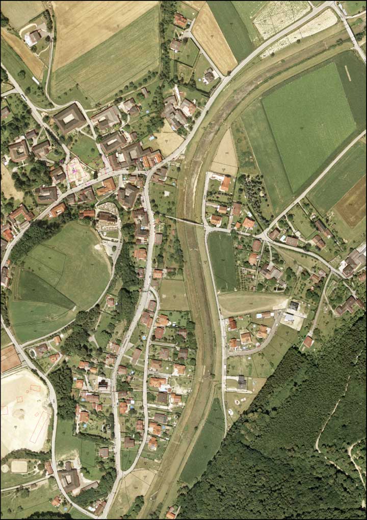 Bauplätze Melkfeldstraße - Lage-Luftfoto